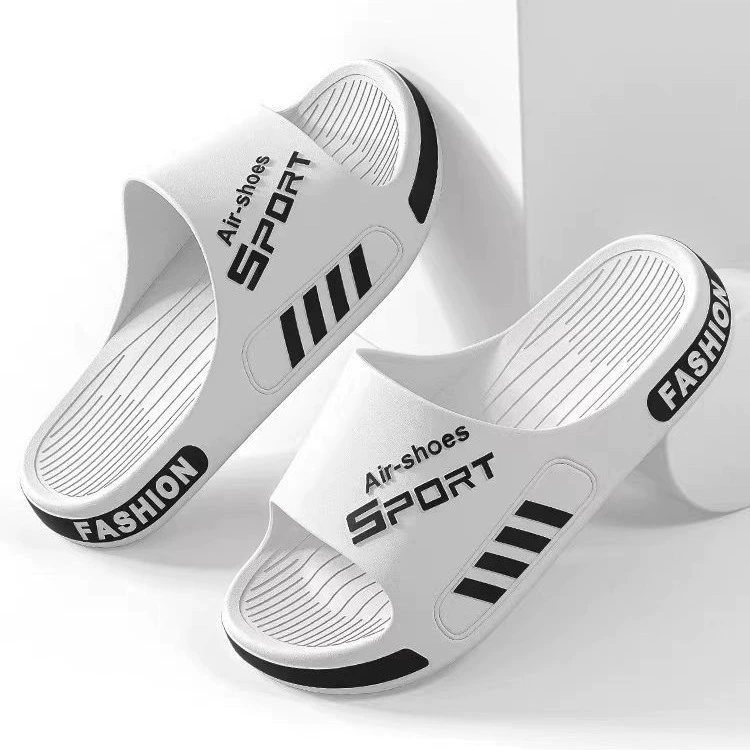 Вонючие тапочки мужской летний большой размер новый закрытый бесшумный домашний холодный тапочки дамы широкая нескользящая спортивная мужская обувь