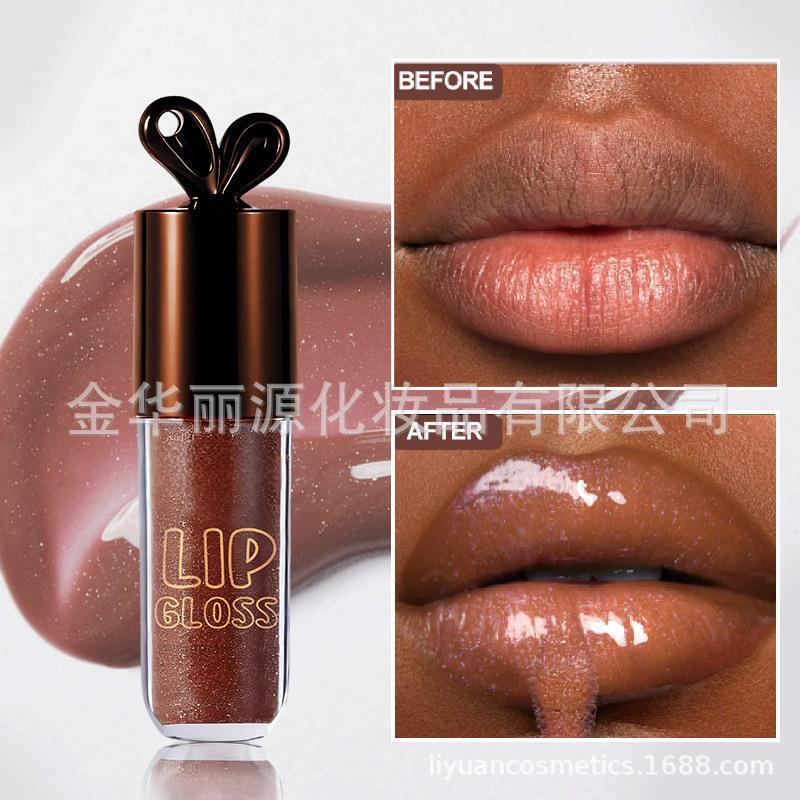 Cross-Border Brazilian Hot-Selling Mlundo Chocolate Rabbit Moisturizing Lip Oil Lip Gloss Custom Lip Gloss Original Lip Oil