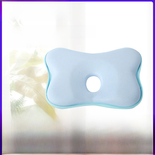 Cross-border baby shaping pillow factory wholesale pure cotton anti-eccentric slow rebound memory foam 0-1 year old newborn pillow