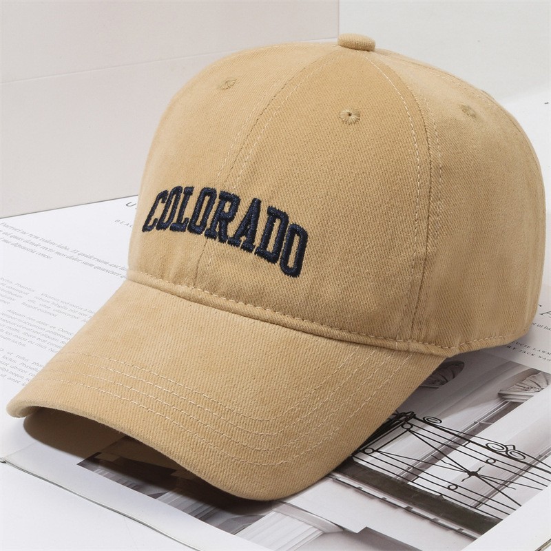 Extended peaked cap khaki