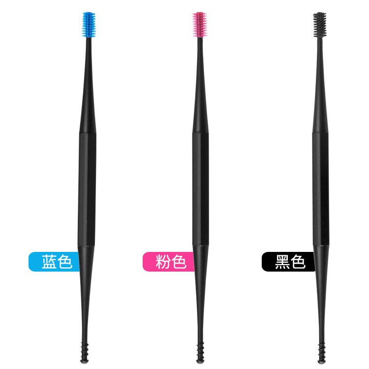 Fábrica en stock silicona oreja recoger earwax limpieza masaje oreja recoger doble cabeza espiral oreja recoger oreja herramienta
