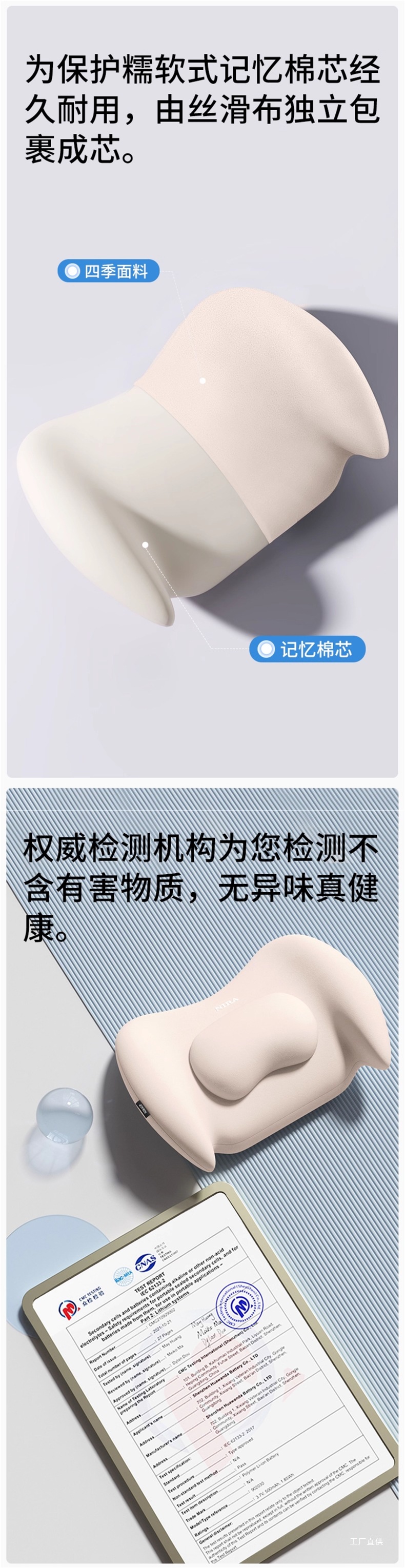 Car Headrest, Lumbar Support, Neck Pillow, Car Cushion, Driver's Seat Lumbar Support, Weihui