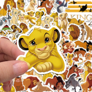 50 Cartoon Lion King Simba Stickers to Decorate Mobile Phone Cases, Computer Kidsren's Toy Stickers Lion King