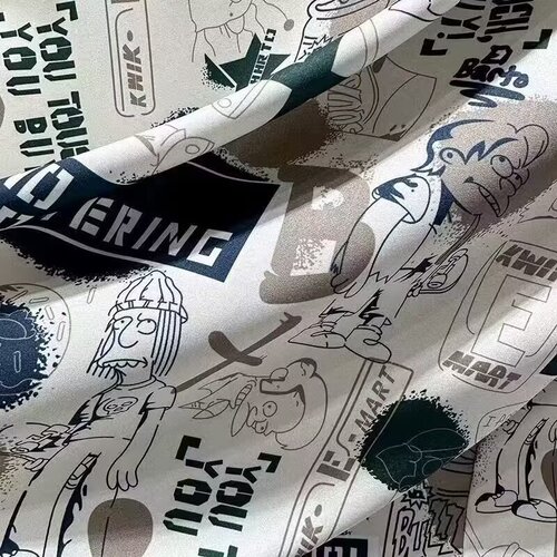 Retro full print trend design long-sleeved shirt spring and autumn men's graffiti casual artistic print shirt coat