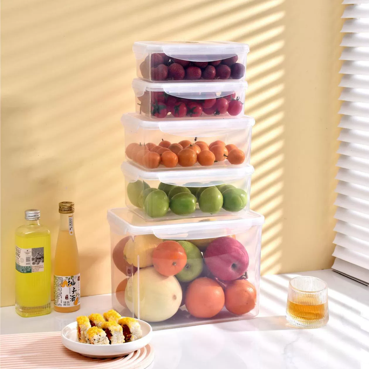 Упаковочная коробка прямоугольная герметичная для свежести Food-grade холодильник Специальная пластиковая морозильная коробка для микроволновки фурна коробка для бокса