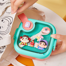 儿童便携餐具婴儿碗勺携带套装不锈钢防摔外带饭盒宝宝外出辅食碗