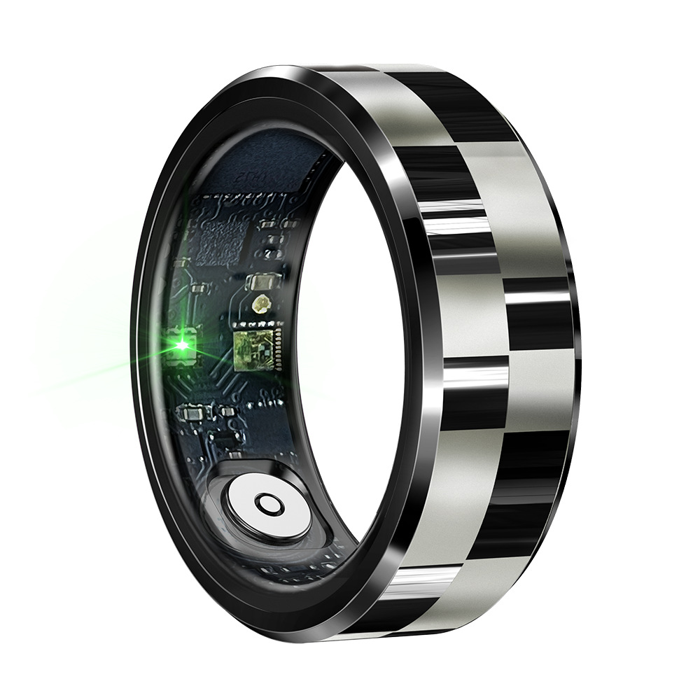Smart Ring With Heart Rate And Blood Oxygen Tracking Charging Case_voghion.com