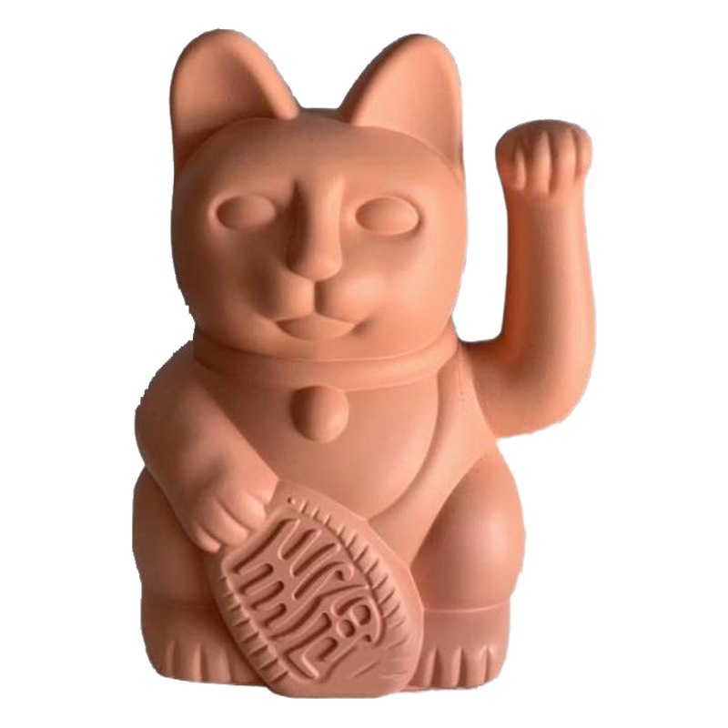 Lucky Cat Francés Nordic Amarillo Rosa Azul Dibujos animados Lucky Cat Adornos Modelo creativo Habitación Regalo de decoración suave