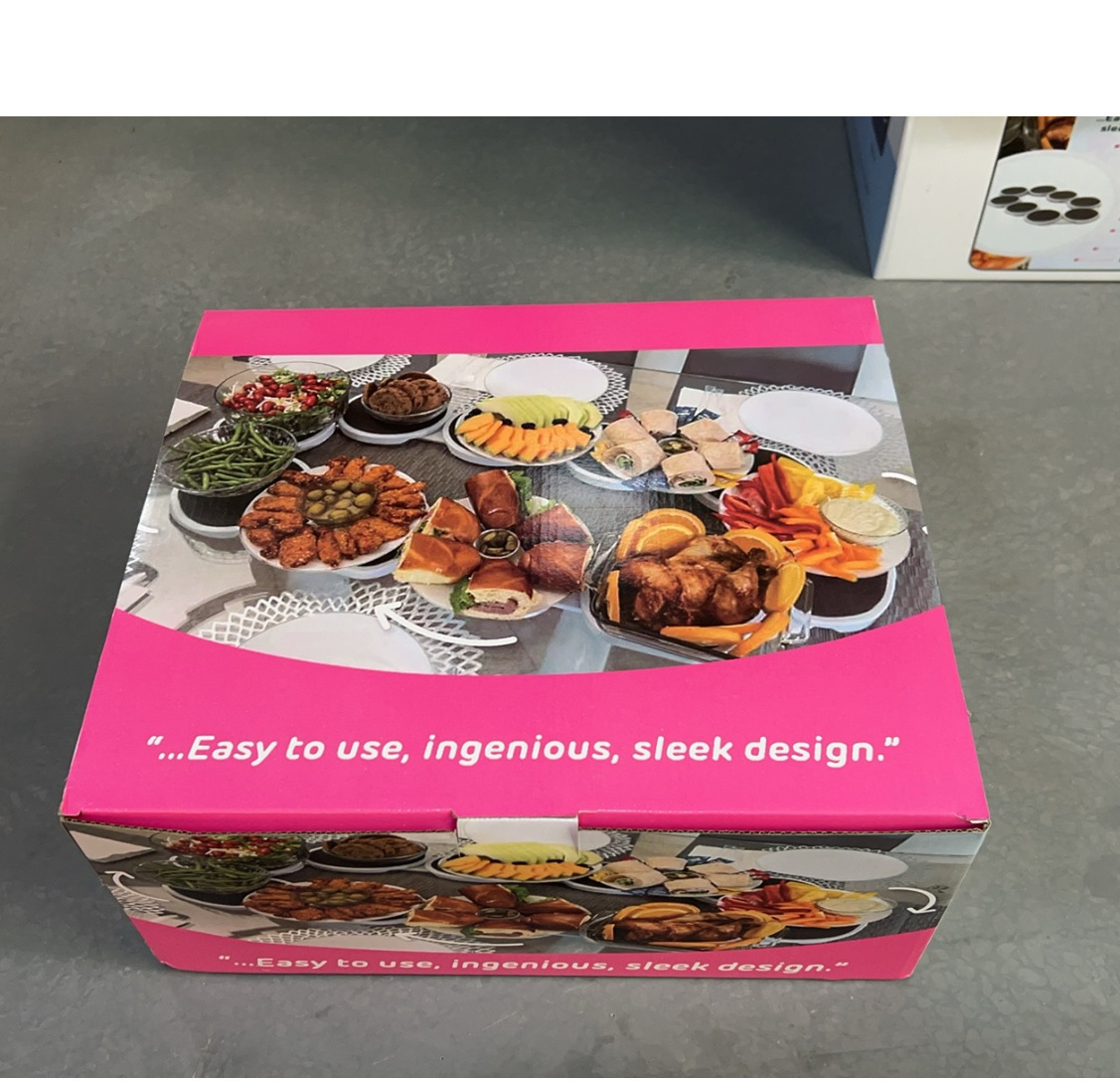 Explosions TheLazy Susan Revolution Table Rotating Tray Portable Meal Tray