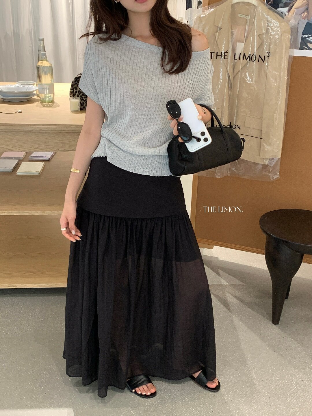 Áo thun nữ cổ tròn basic tay ngắn phong cách Hàn Quốc — Cà phê, màu đen, Bột củ sen, trắng ngà chi tiết 24