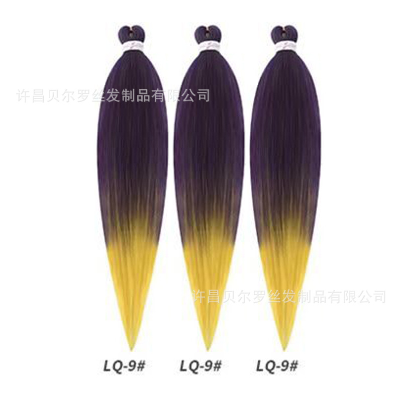 Kit de 3 pelucas EZ Braid – cabello synthetic, colores sólidos/degradé