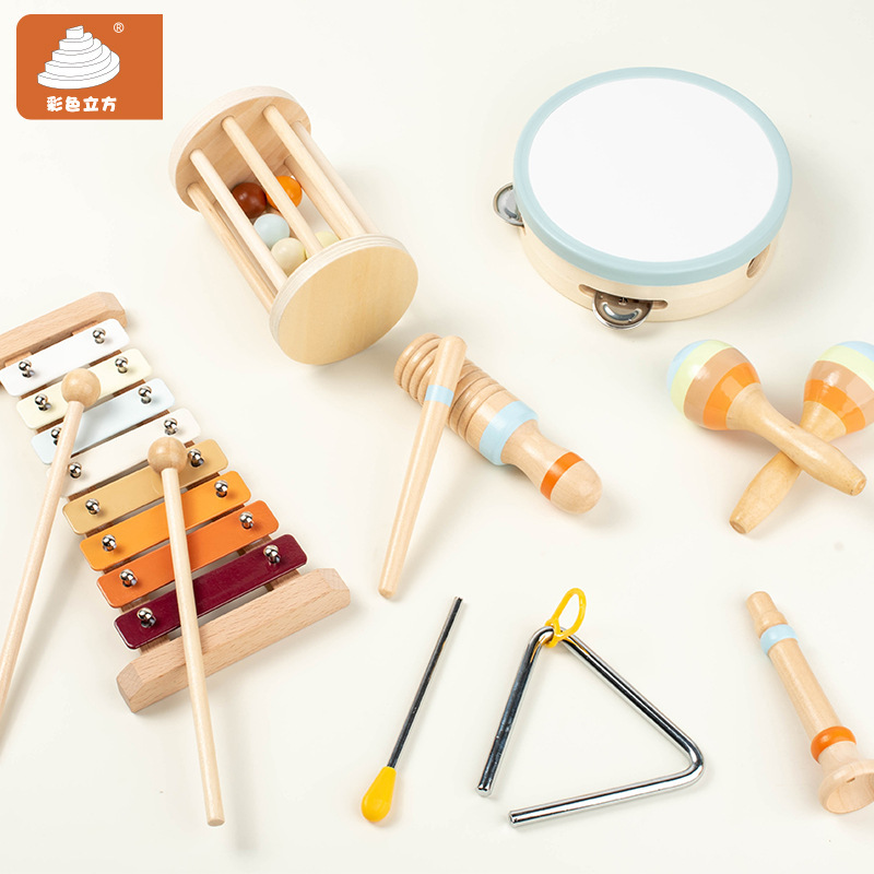CPC / CE transfronterizo Orf instrumento musical conjunto de instrumentos de enseñanza de música de percusión temprana combinación de madera juguete infantil