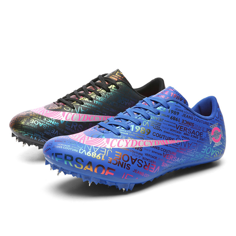 Zapatillas de pista entrenamiento integral resistente al desgaste zapatos de punta juvenil zapatos cortos para correr zapatos de pista para hombres y mujeres zapatos de entrenamiento de competencia