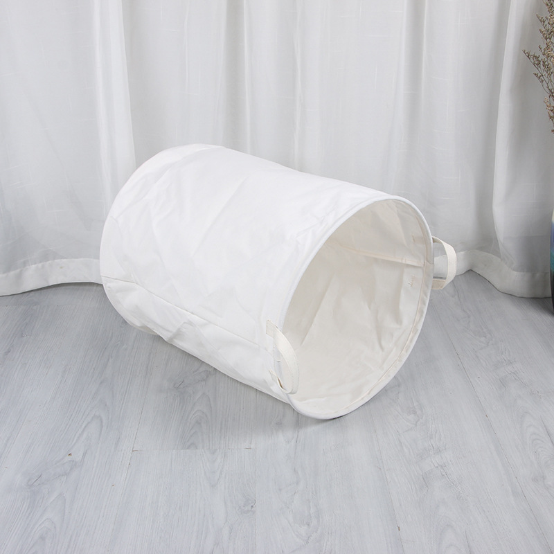 Household Fabric Laundry Basket Dirty Clothes Basket Folding Miscellaneous Toys Storage Basket Cotton Linen Laundry Basket