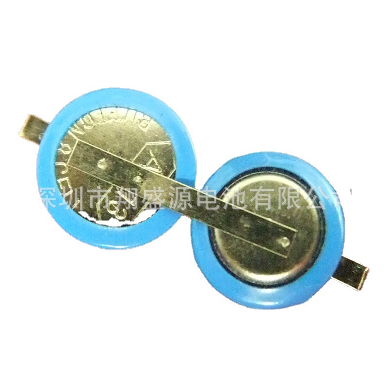 源头工厂现货一字排串联2粒AG13出镍片电池LR44环保焊脚纽扣电池