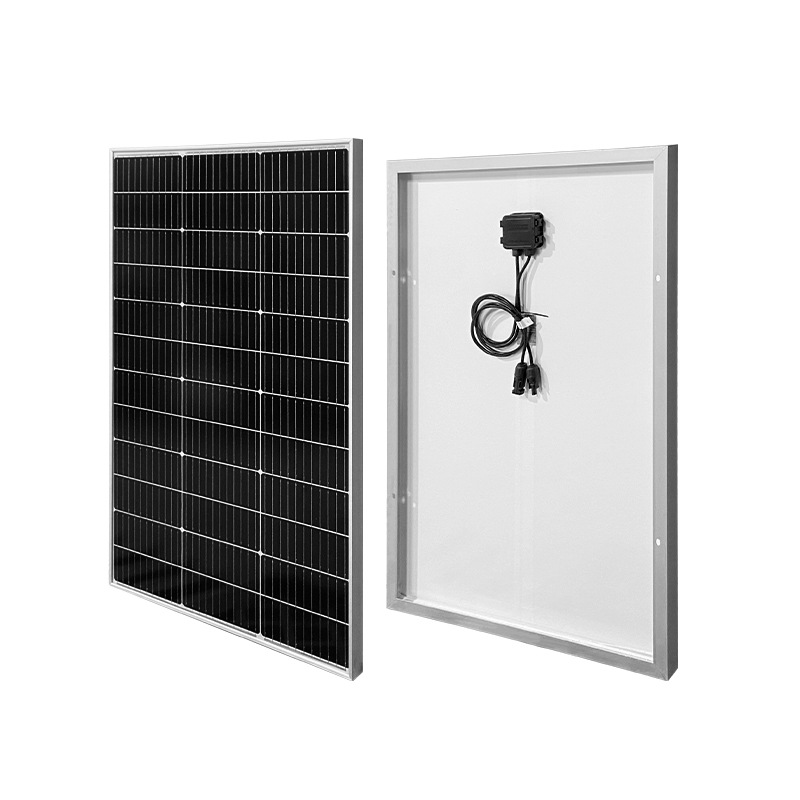 Panel solar de venta caliente 18V recargable 12V batería de almacenamiento de alta potencia 100W 200W paneles solares fotovoltaicos de vidrio