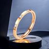 Ring stainless steel, brand golden starry sky, wholesale, light luxury style, french style, does not fade, pink gold