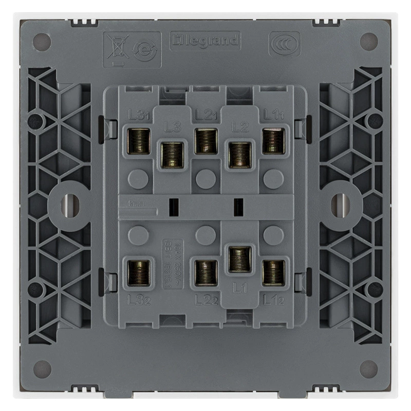 Роланж（LEGRAND） Light Art Series Magnolia Bai Home Engineering Switch Panel 86 Concealed Gloss