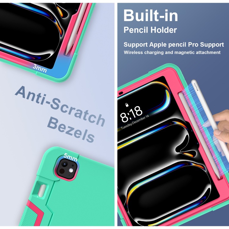 Silicone de contraste de color + caja plana de PC B con soporte