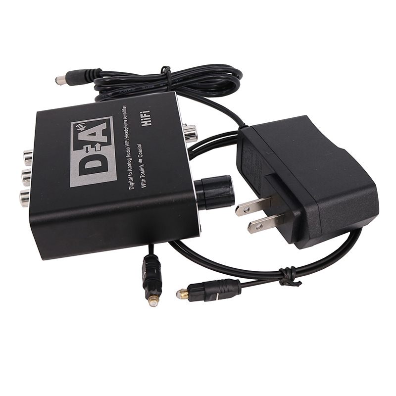 Transfronterizo dedicado digital al convertidor analógico coaxial a 5,1 canales decodificador de audio 3,5 auriculares con ajuste