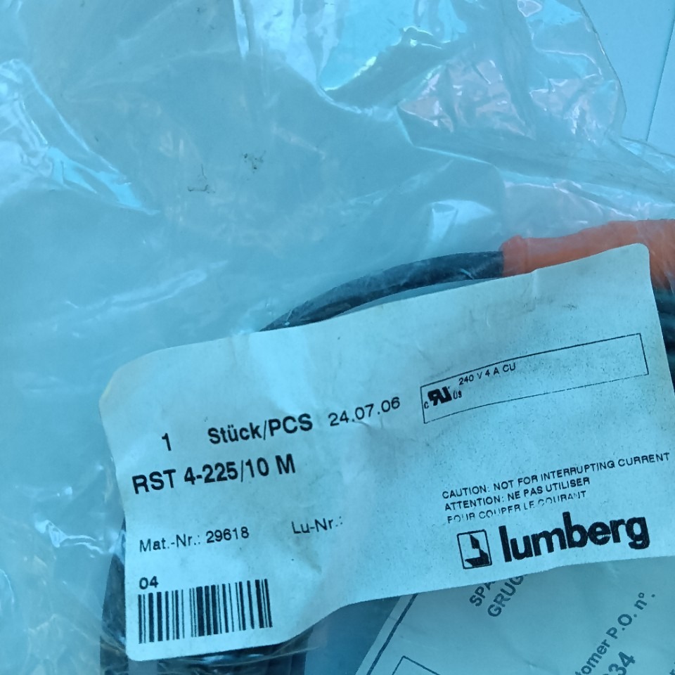 全新原装进口隆堡传感器电缆RST4-225/10M 29618