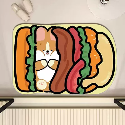 Avtomobil döşəmə paspasları — Diatom Mud Floor Mat - jia-corgiburg-4060cm-diatom-mud