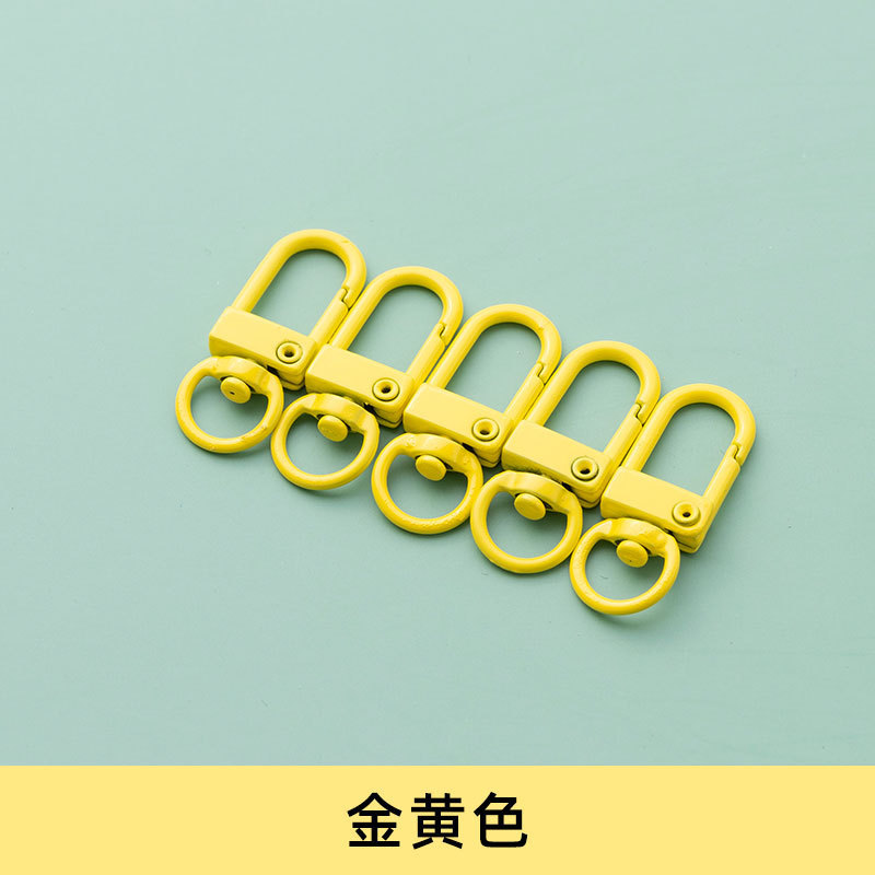 塗装カラー犬ボタン金属アクセサリー金物部品diyU型ドアボタン回転キーホルダー合金バッグボタン|undefined