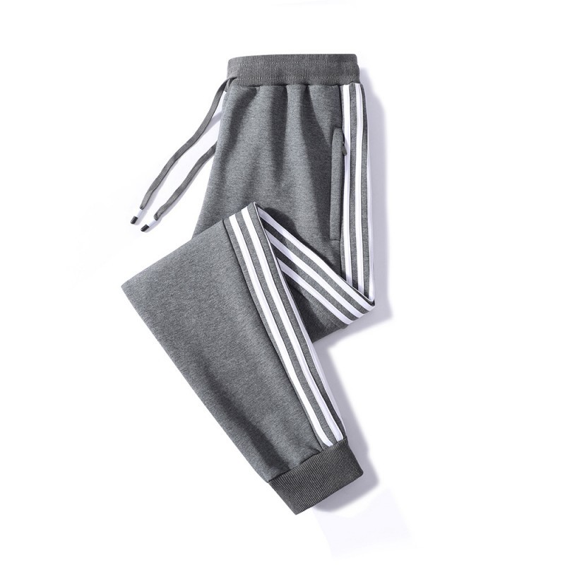 Algodón puro de cuatro colores L - 8XL grasa 95 algodón 2023 nuevo otoño y invierno para hombres tres barras sueltas y veludo