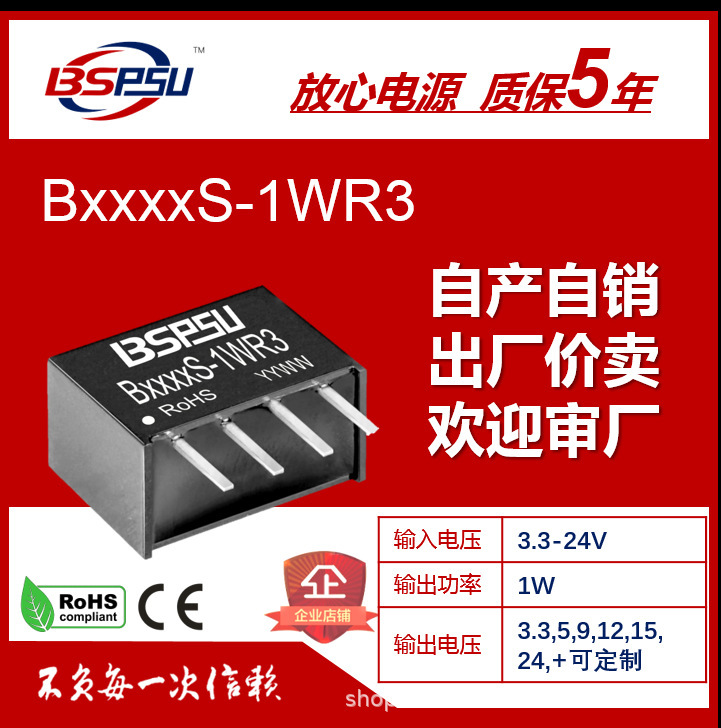 B1224S-1Wr3 B1224S-1Wr2 B1224S-1W Isolated Power Module 12V Single Bspsu