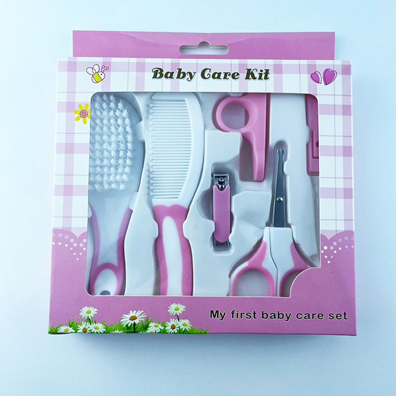 Kit de cuidado para recién nacidos de 10 piezas con aspirador nasal y cortaúñas, para higiene del bebé, mayorista