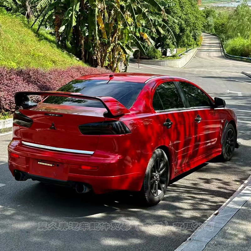 Suitable for Mitsubishi Lancer Evo Tenth Generation Fixed Wing High Wing Two-Color Paint Sports Version Abs Modification Special