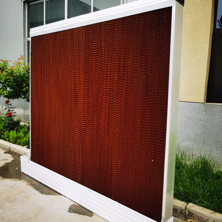 Cooling Water Curtain 15cm Thick Stainless Steel Aluminum Alloy Wet Curtain Paper Greenhouse Factory Workshop Fan Water Curtain Wall