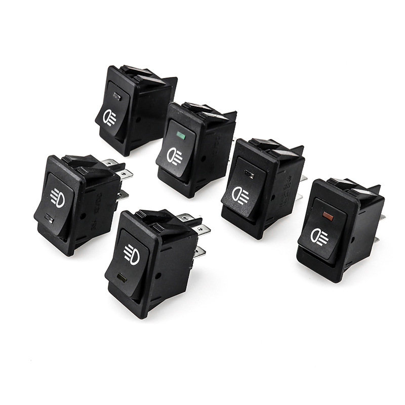 ASW-17D 12V35A LED汽车改装猫眼灯汽车开关翘板开关船型开关