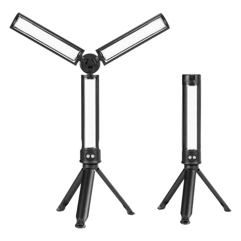 Transfronterizo nueva luz LED de inspección plegable con soporte de carga USB multifuncional reparación de automóviles luz de trabajo portátil