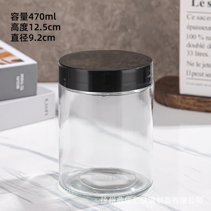 卸売および小売透明な花茶ボトル 300 ミリリットルガラスマスクボトル 500 ミリリットルストレートガラス瓶 30 ミリリットルクリームボトル|undefined
