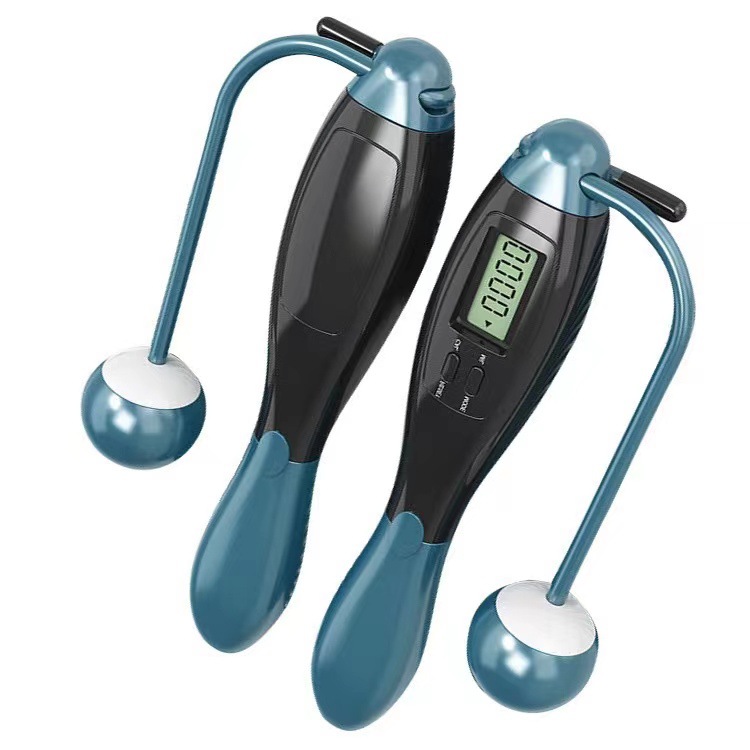 Smart Electronic Counting Cordless Dual-use Skipping Rope Adult Men and Women Student High School Entrance Examination Training Counting Steel Wire Skipping Rope 