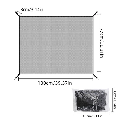 Car Water Tank Protection Net, Anti-Catkins and Anti-Cat Hair Net, Anti-Insect Net for Car, Dust-Proof Car Front Grille Net, Anti-Insect Net for Car Front Face (Automobile anti-insect net) - black