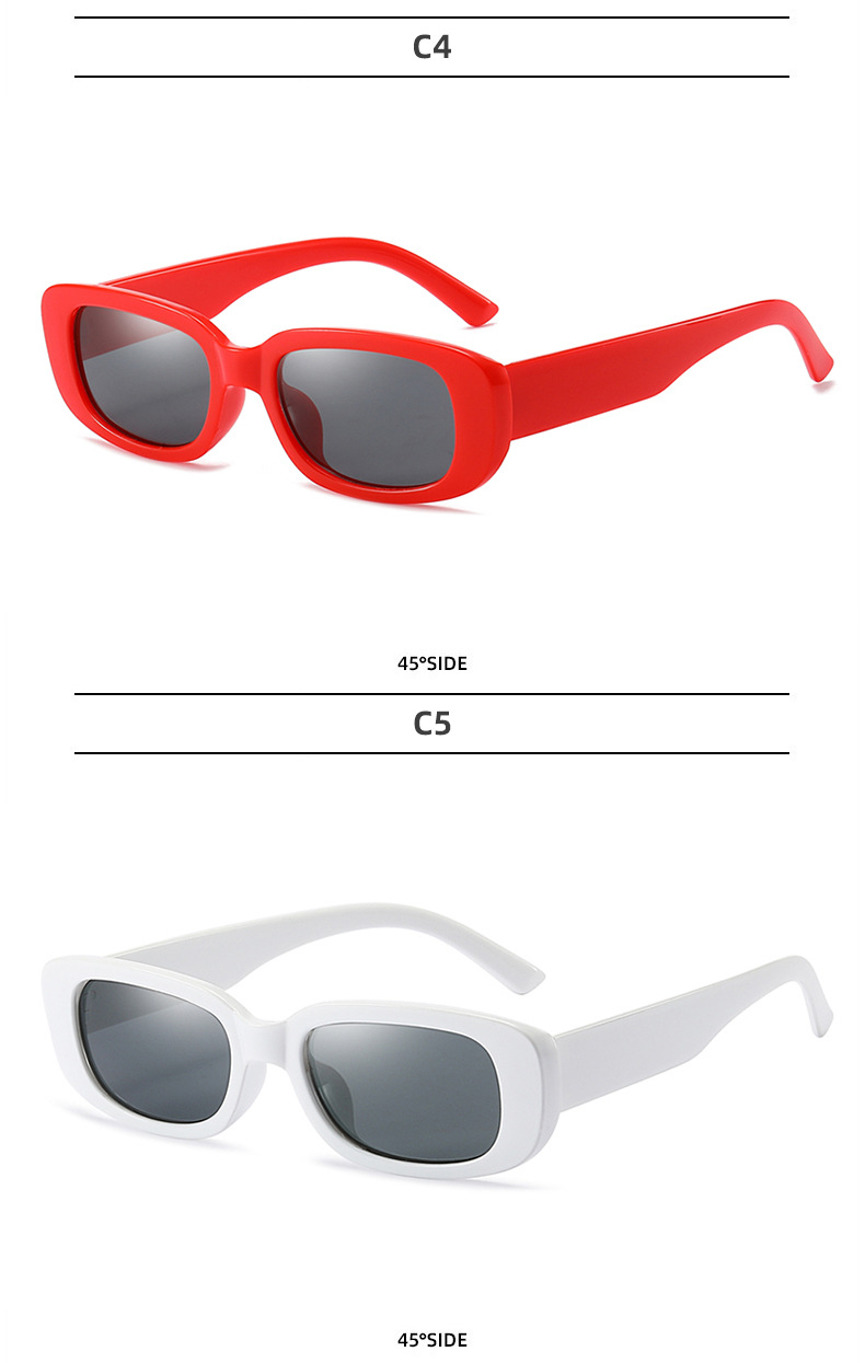 Fashion Color Block Pc Square Full Frame Womens Sunglassespicture7