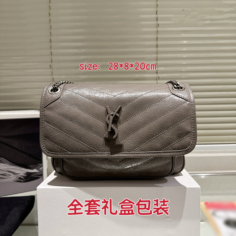 杨树林包包时尚niki斜挎包通勤邮差包大容量女包高级感手提包轻奢|undefined