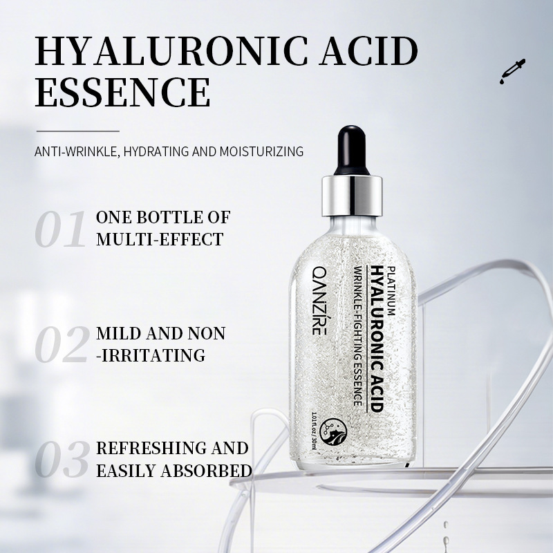 跨境Platinum Facial Essence 白金玻尿酸抗皱补水保湿精华液外贸|undefined