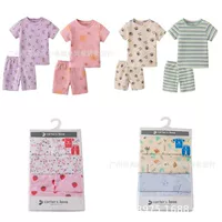 Детская одежда Carter & # 39;s Iove New Carter Love Manufacturer Летние мужские и женские футболки с короткими рукавами + брюки с короткими рукавами, комплект из 4 предметов.