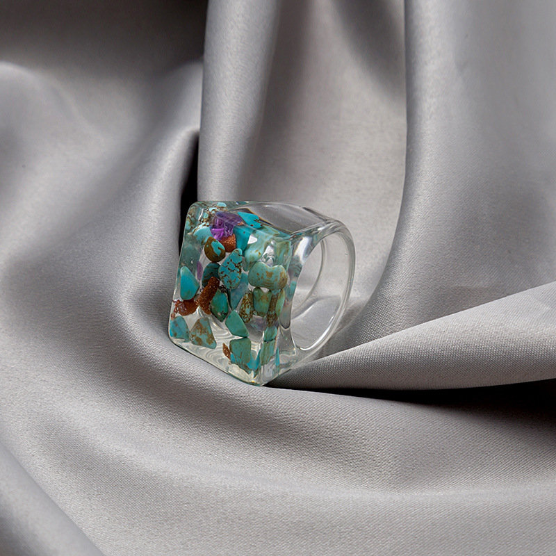 7g Weight 0.03µm-0.05µm Gold Plating Thickness Rhinestones Inlay Material Rings Classification 1 Piece Quantity Holiday, Daily Occasion Acrylic, Resin Material Geometric Pattern Women's Gender Simple Style Style Inlay Craft Simple Style Geometric Arylic Resin Inlay Rhinestones Women's Rings 8