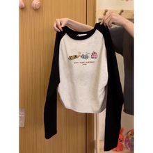 早春纯棉内搭打底衫女装2025新款秋冬季修身长袖t恤纯欲短款上衣