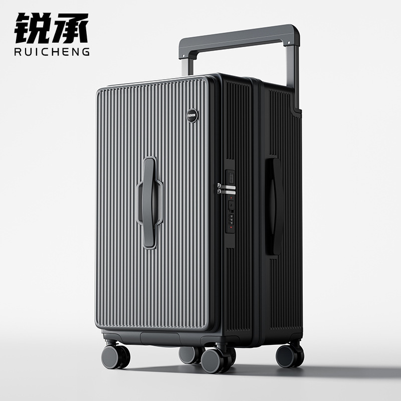 Large Capacity Suitcase for Women, 28-Inch, 32-Inch Extra Large, 30-Inch Thickened Durable Side-Opening Deep Compartment Wide Handle Combination Lock Travel Suitcase for Men