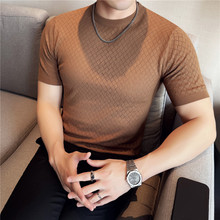 FW10638 2025��Ʒ����ʿ��˿���������ο�͸����֯Բ�����T��