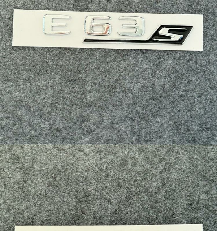 Mercedes-Benz car emblem, rear badge, E/C-Class, E300L/GLC/GLE/AMG/260L, alphanumeric and English lettering