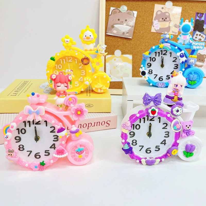 Велосипедный будильник DIY Хрустальный клей пакет материалов для детей ручной работы креативный маленький будильник студенты встают артефакт