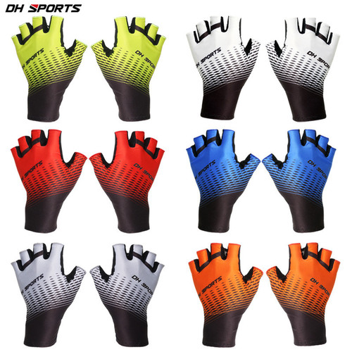 DH Bicycle Riding Half Finger Gloves Summer Sports Sun Protection Breathable Sweat Absorbent Men's Women's Brand Timing Race Gloves