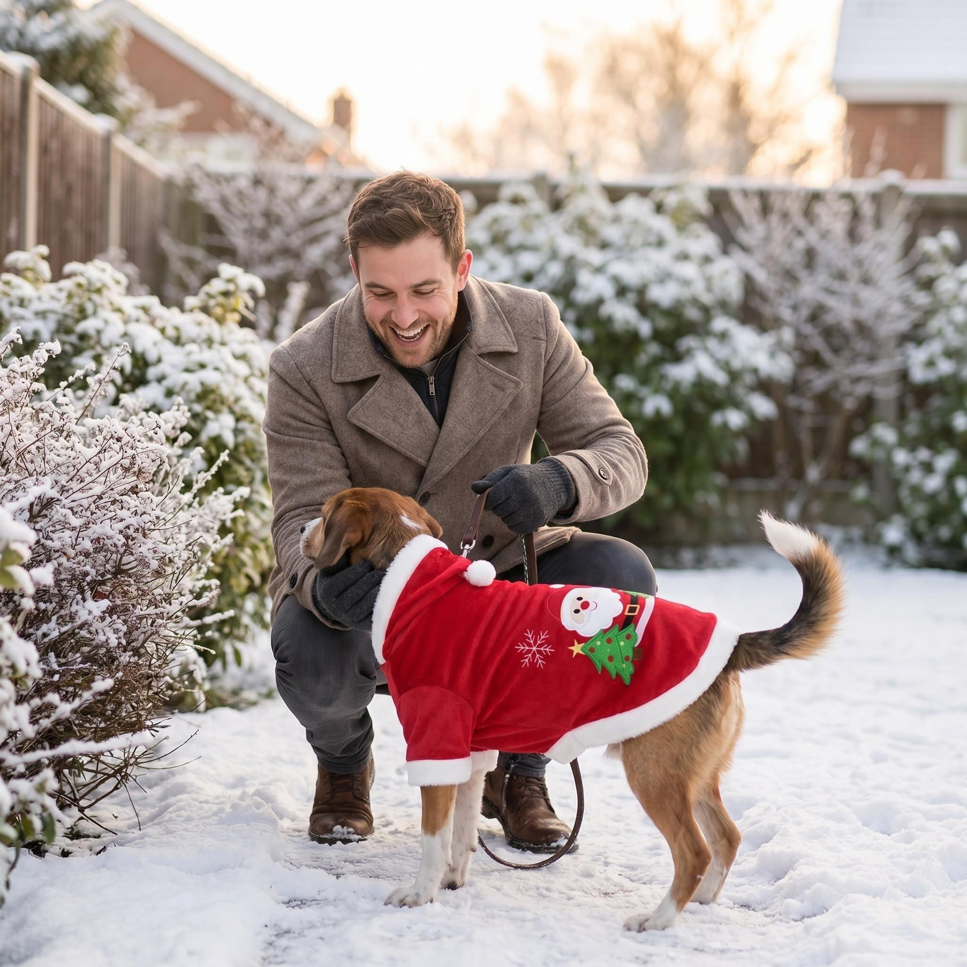 Pull de noël pour chien pull polaire chaud pour animal de compagnie_voghion.com