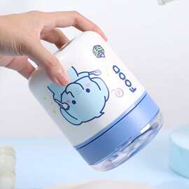 学生上班族不锈钢汤杯燕麦杯便携保温早餐杯带盖勺粥盒可爱牛奶杯